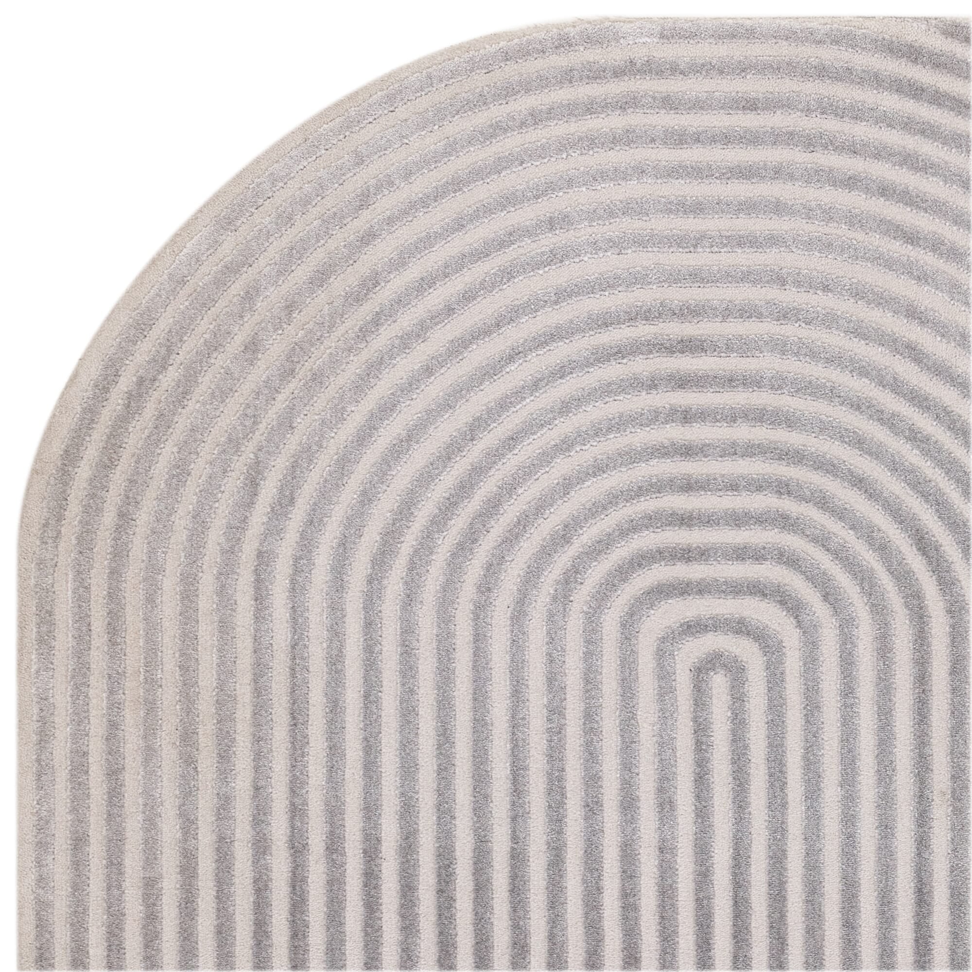 Alfombra Kuza Shape Plata / Gris
