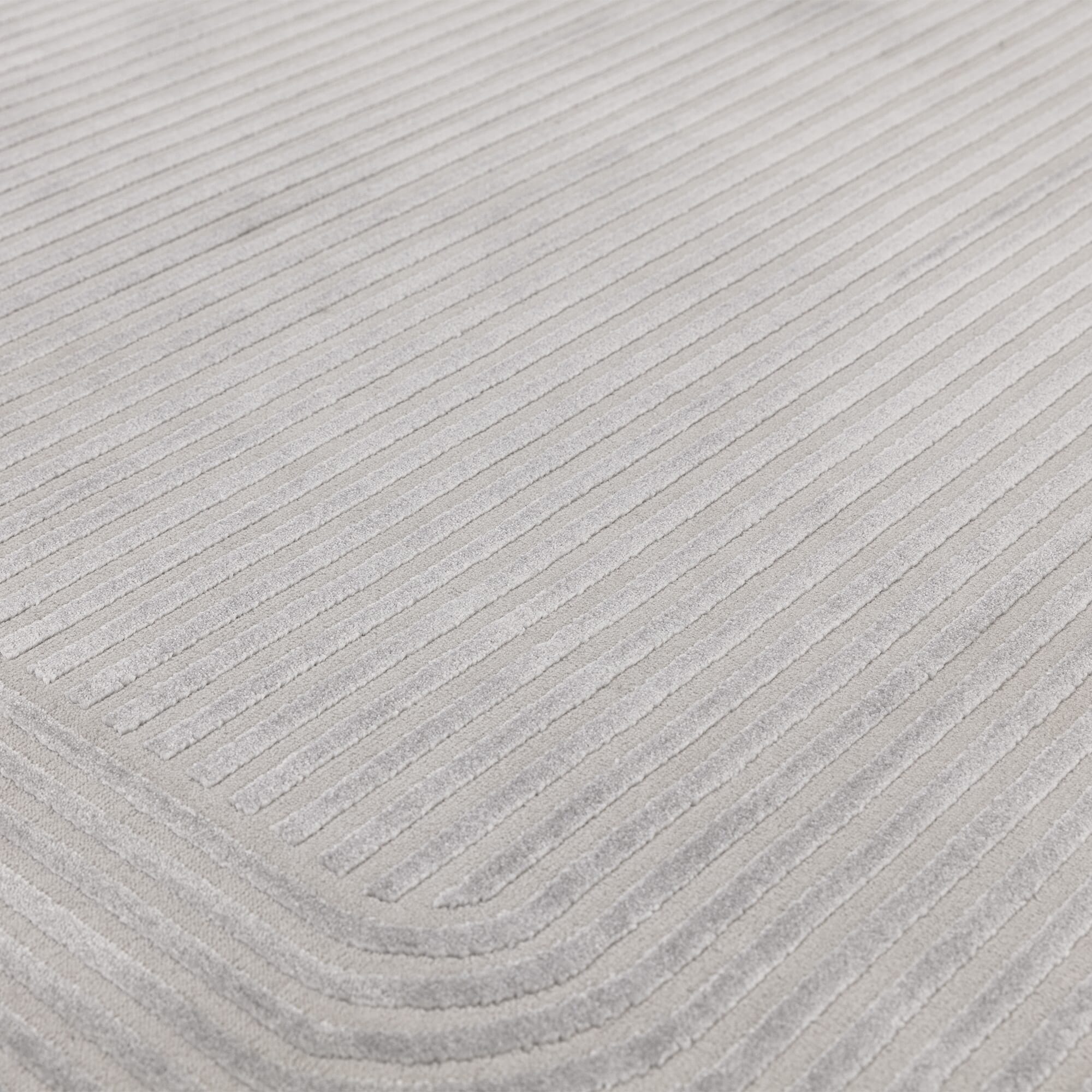 Alfombra Kuza Shape Plata / Gris