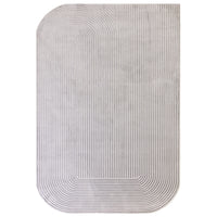 Alfombra Kuza Shape Plata / Gris