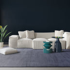Alfombra Kuza Plain Stripe Navy