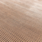 Kuza Plain Stripe Terracotta Rug