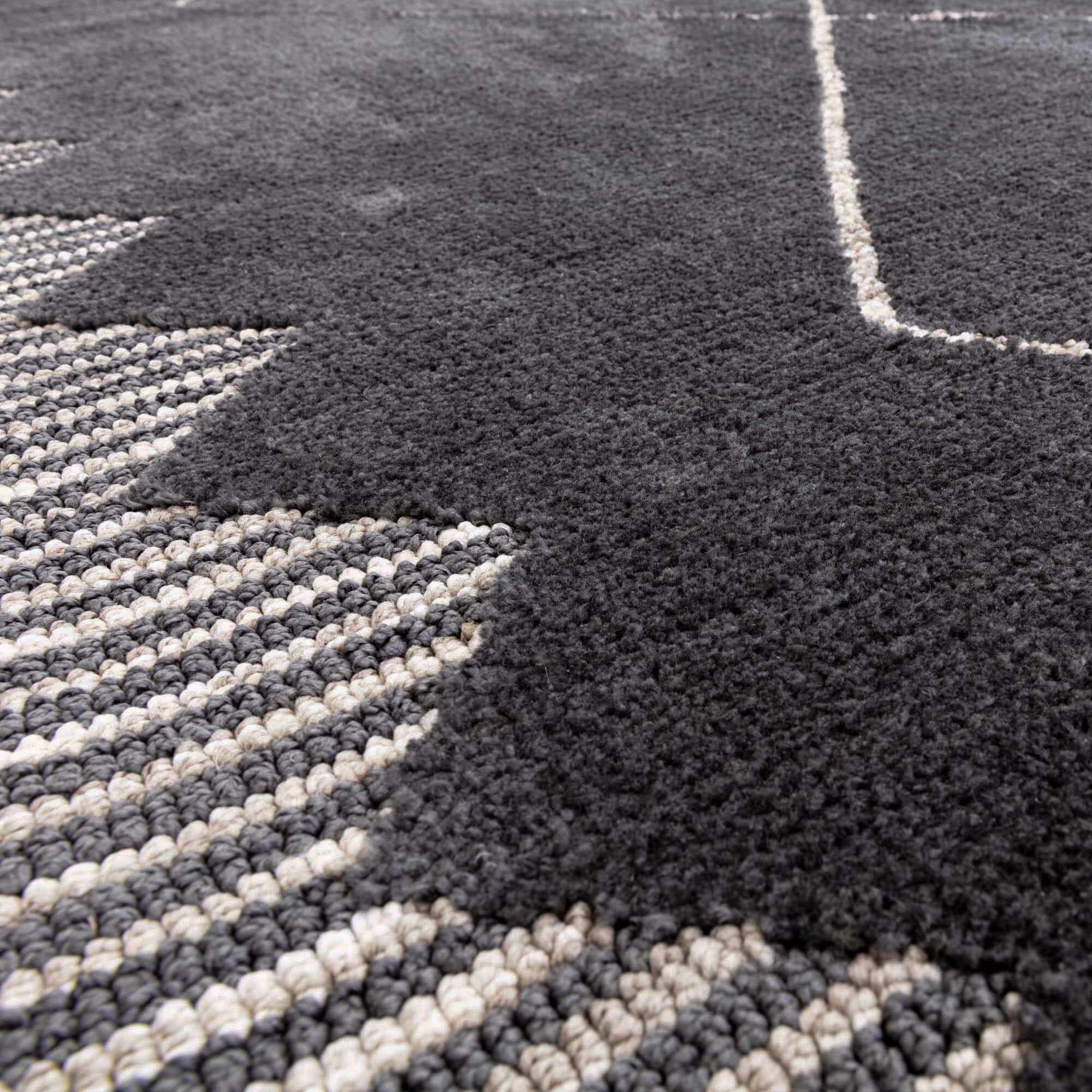 Mason Diamond Black Rug