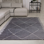 Mason Diamond Black Rug