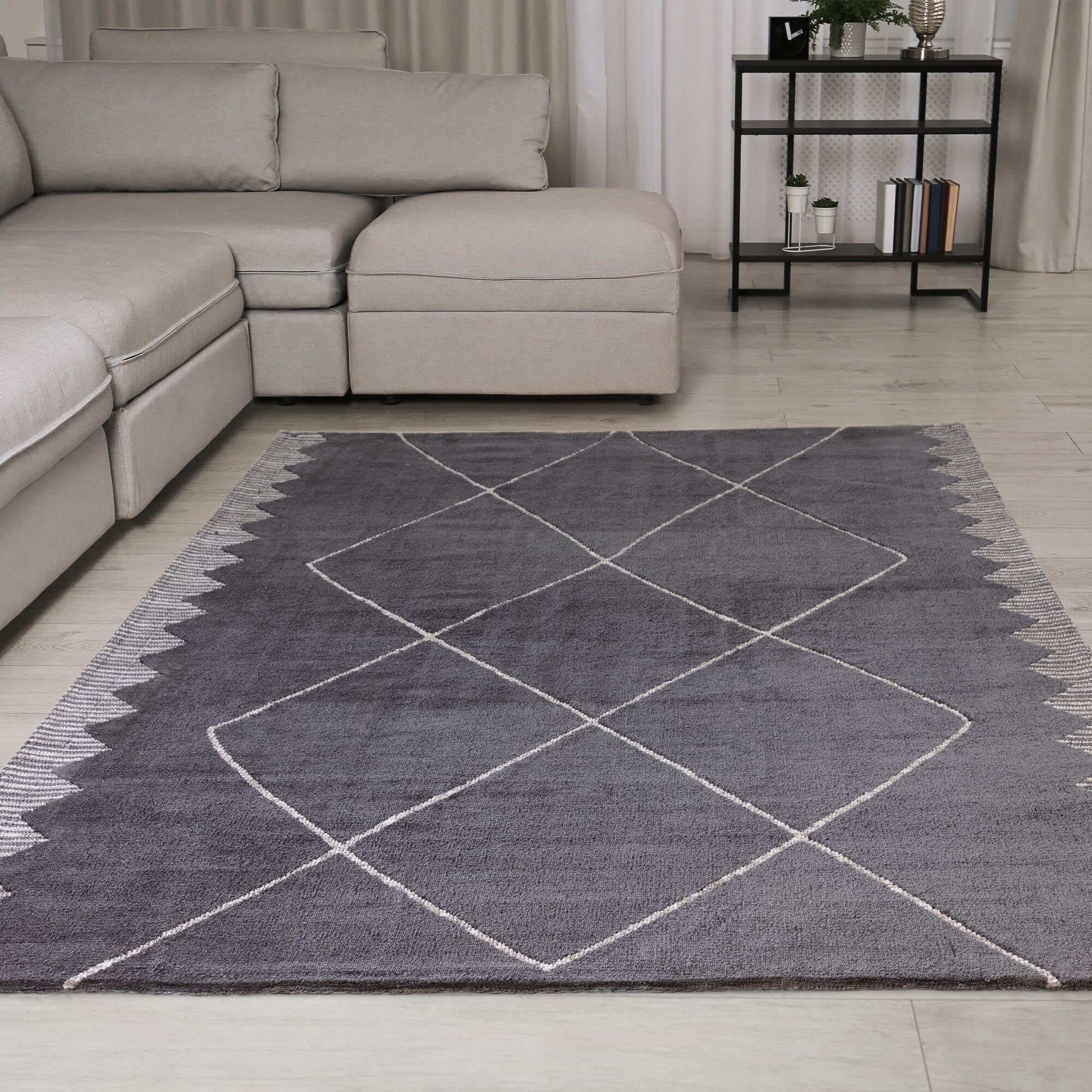 Alfombra Mason Diamante Negro