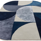 Alfombra Matrix Oval Indigo MAX74
