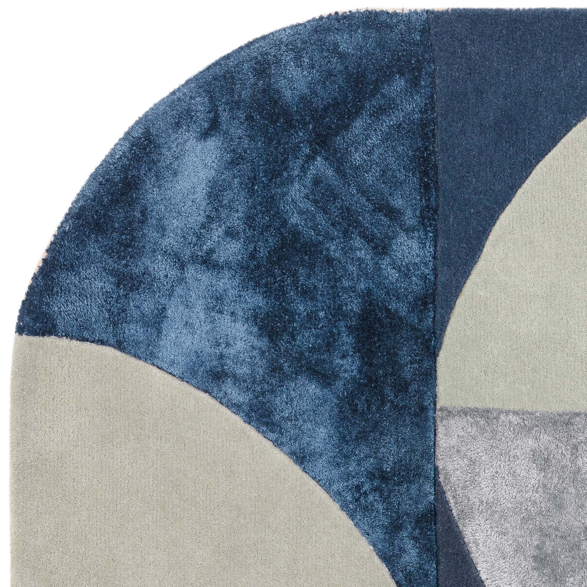 Matrix Oval Indigo Rug MAX74 - Asiatic Carpets - London