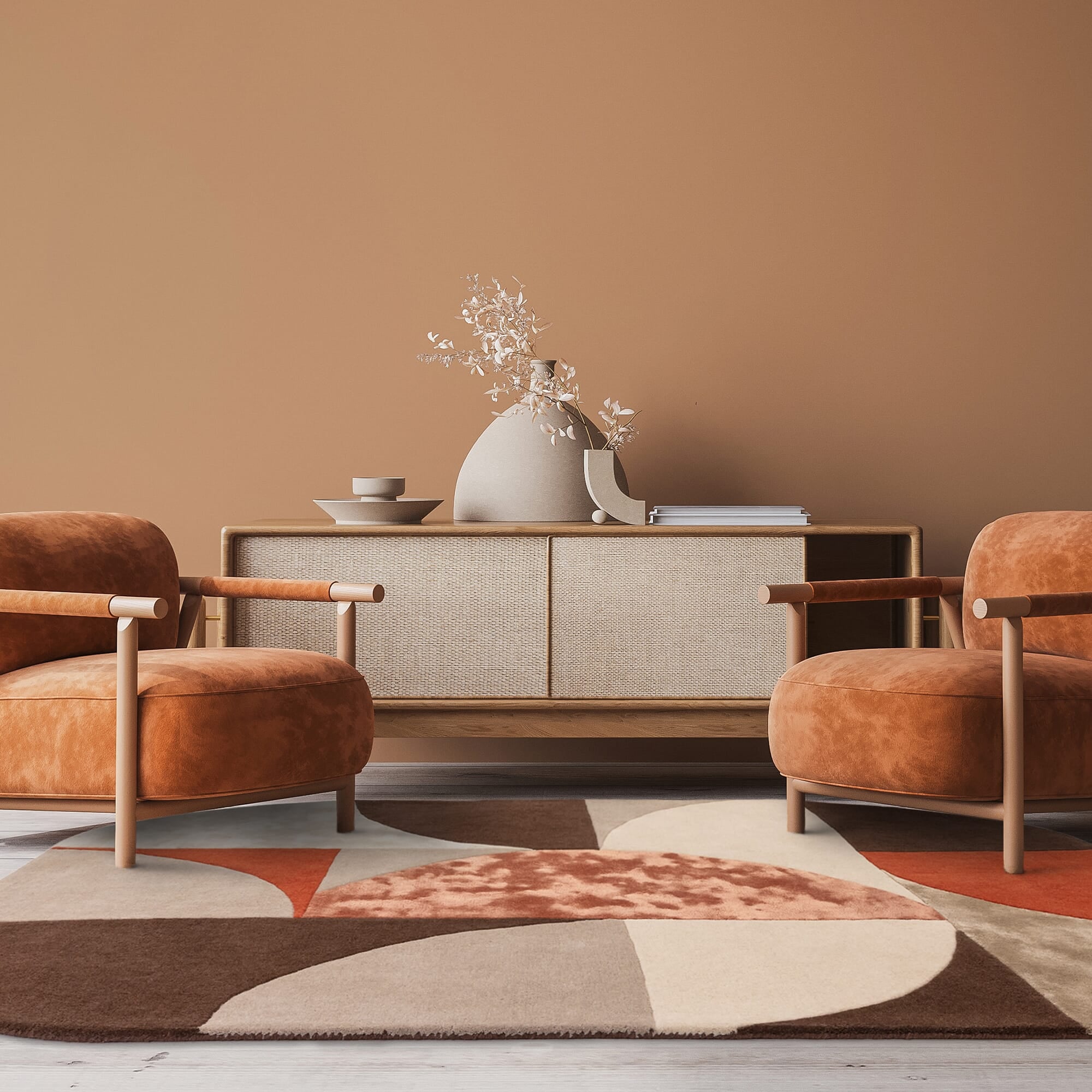 Alfombra Matrix Oval Spice MAX77