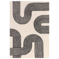 Alfombra Matrix Arcos Negro MAX87