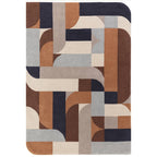 Alfombra Matrix Klotski Terracota MAX88