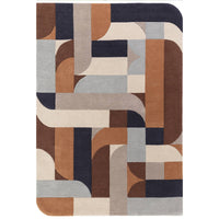 Alfombra Matrix Klotski Terracota MAX88