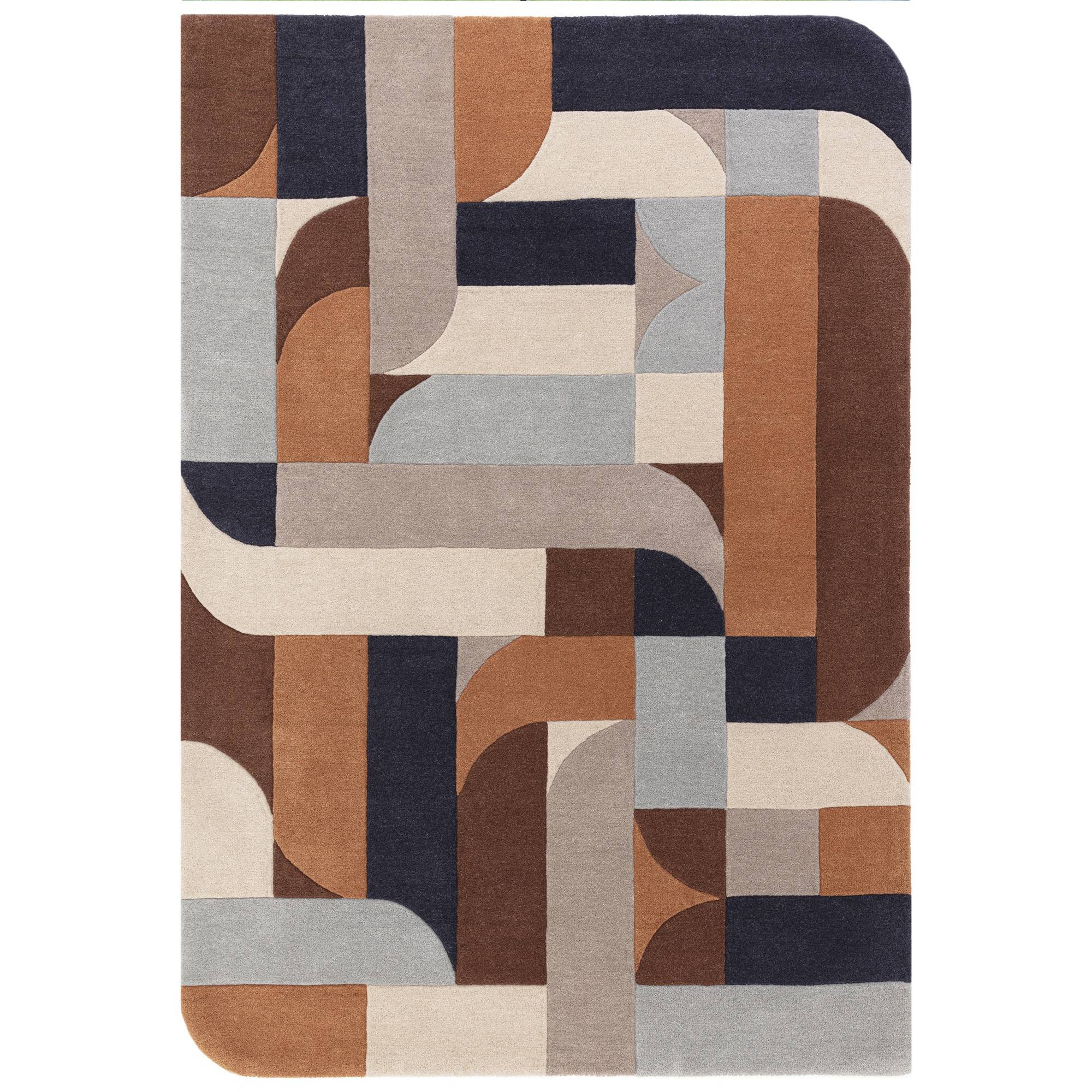 Matrix Klotski Terracotta Rug MAX88