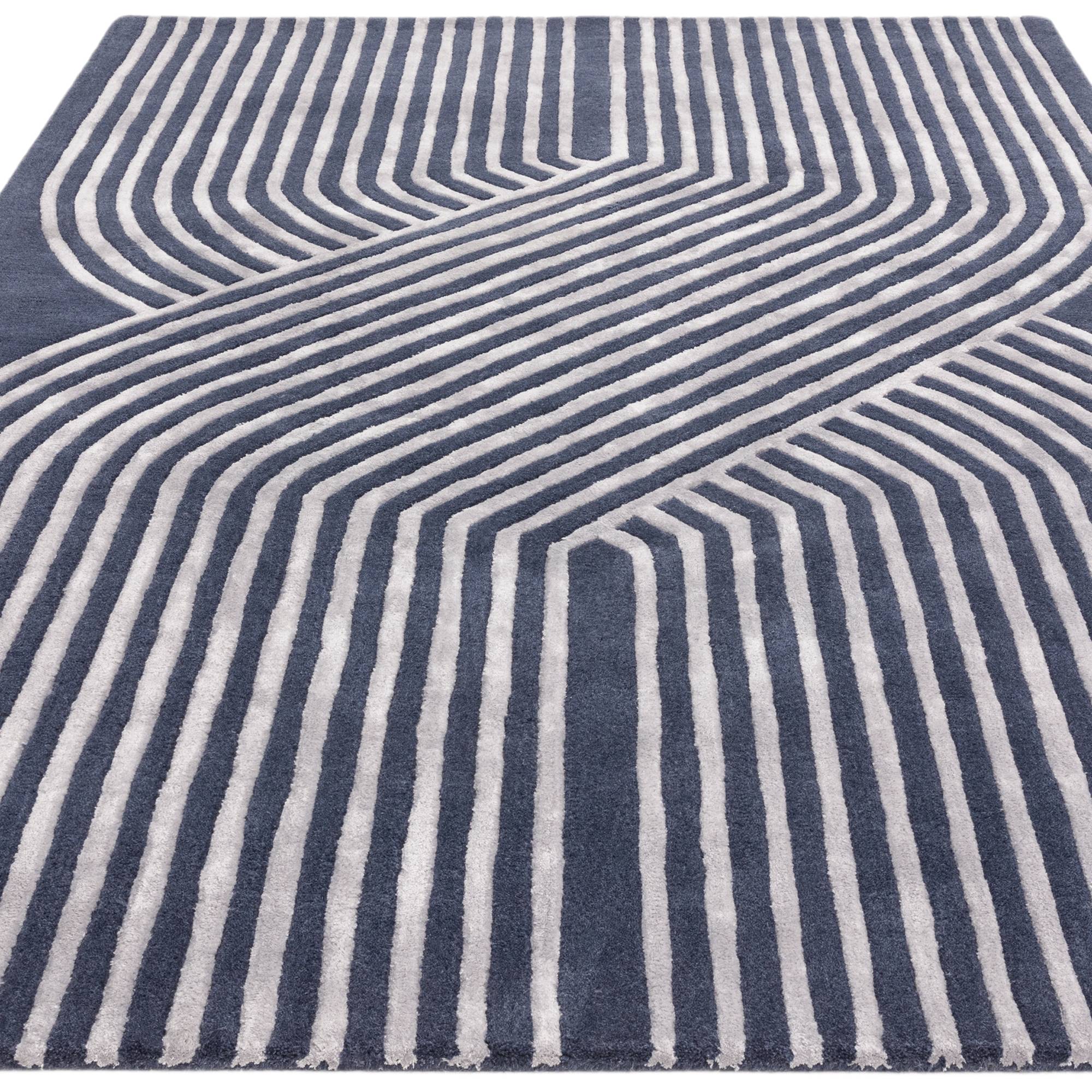 Matrix Solstice Navy Rug MAX97