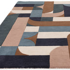 Alfombra Matrix Klotski Verde Azulado MAX89