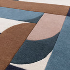 Alfombra Matrix Klotski Verde Azulado MAX89