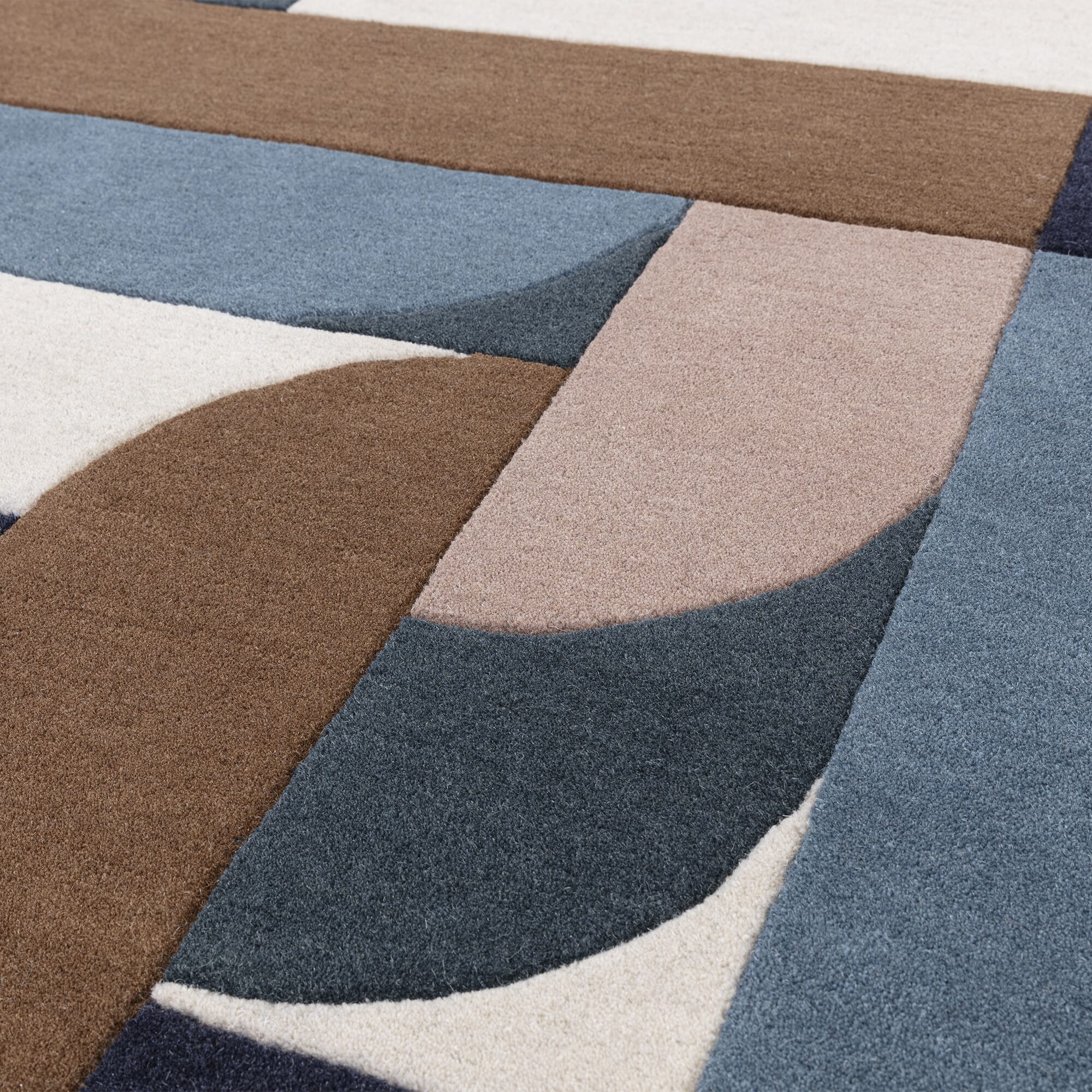 Alfombra Matrix Klotski Verde Azulado MAX89