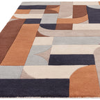 Alfombra Matrix Klotski Terracota MAX88
