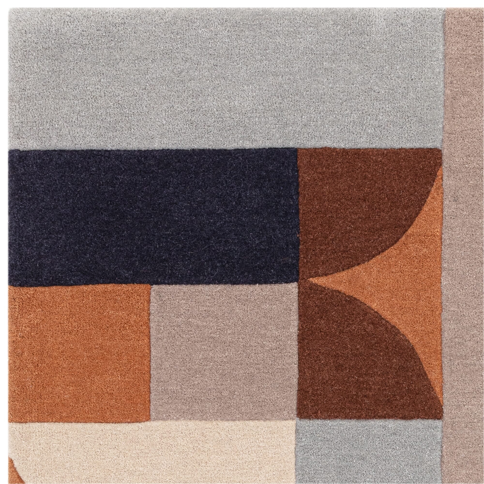 Alfombra Matrix Klotski Terracota MAX88
