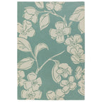 Matrix Devore Blue Hand Tufted Wool Rug MAX12
