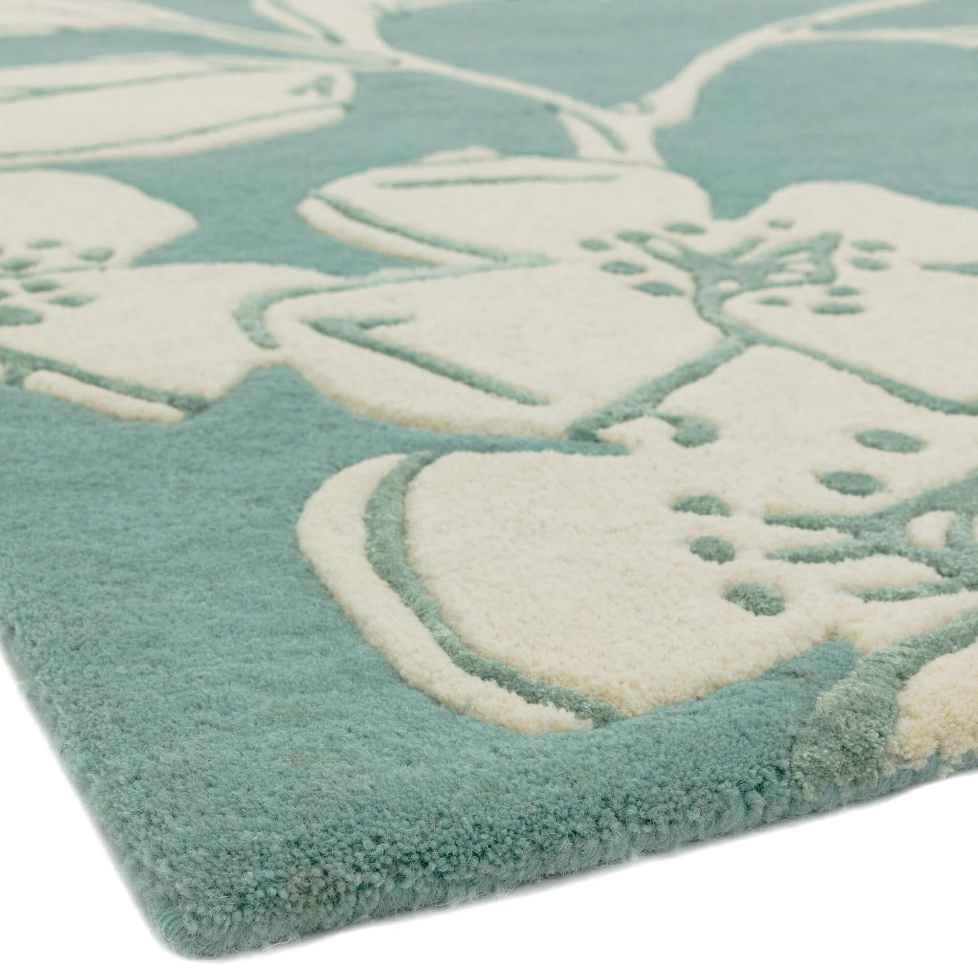 Matrix Devore Blue Hand Tufted Wool Rug MAX12