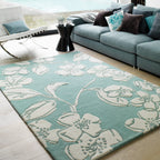 Matrix Devore Blue Hand Tufted Wool Rug MAX12