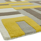 Matrix Code Yellow Hand Tufted Wool Rug MAX17