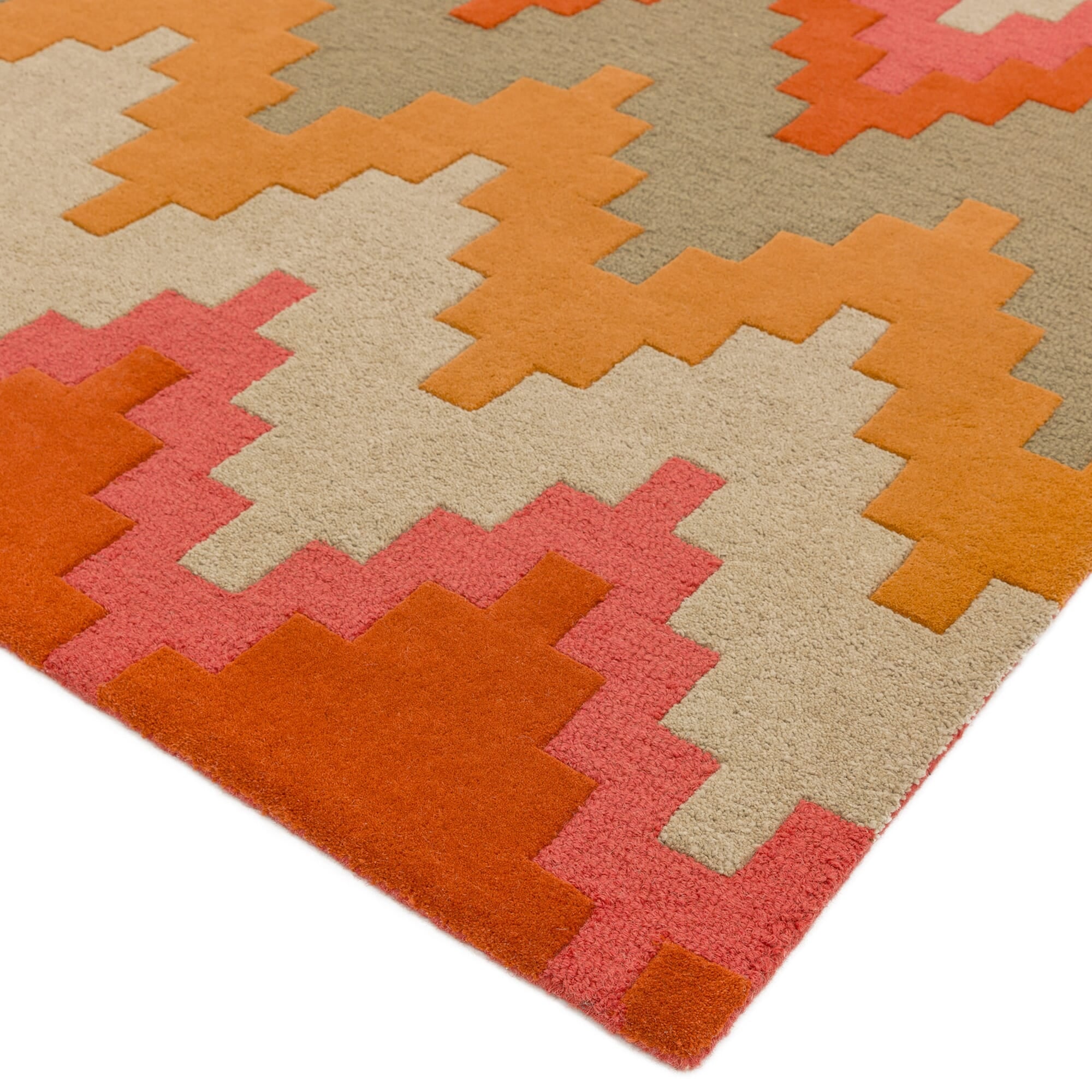 Alfombra de Lana Tejida a Mano Matrix Cuzzo Sienna MAX23  