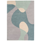 Matrix Arc Sky Hand Tufted Wool Rug MAX56