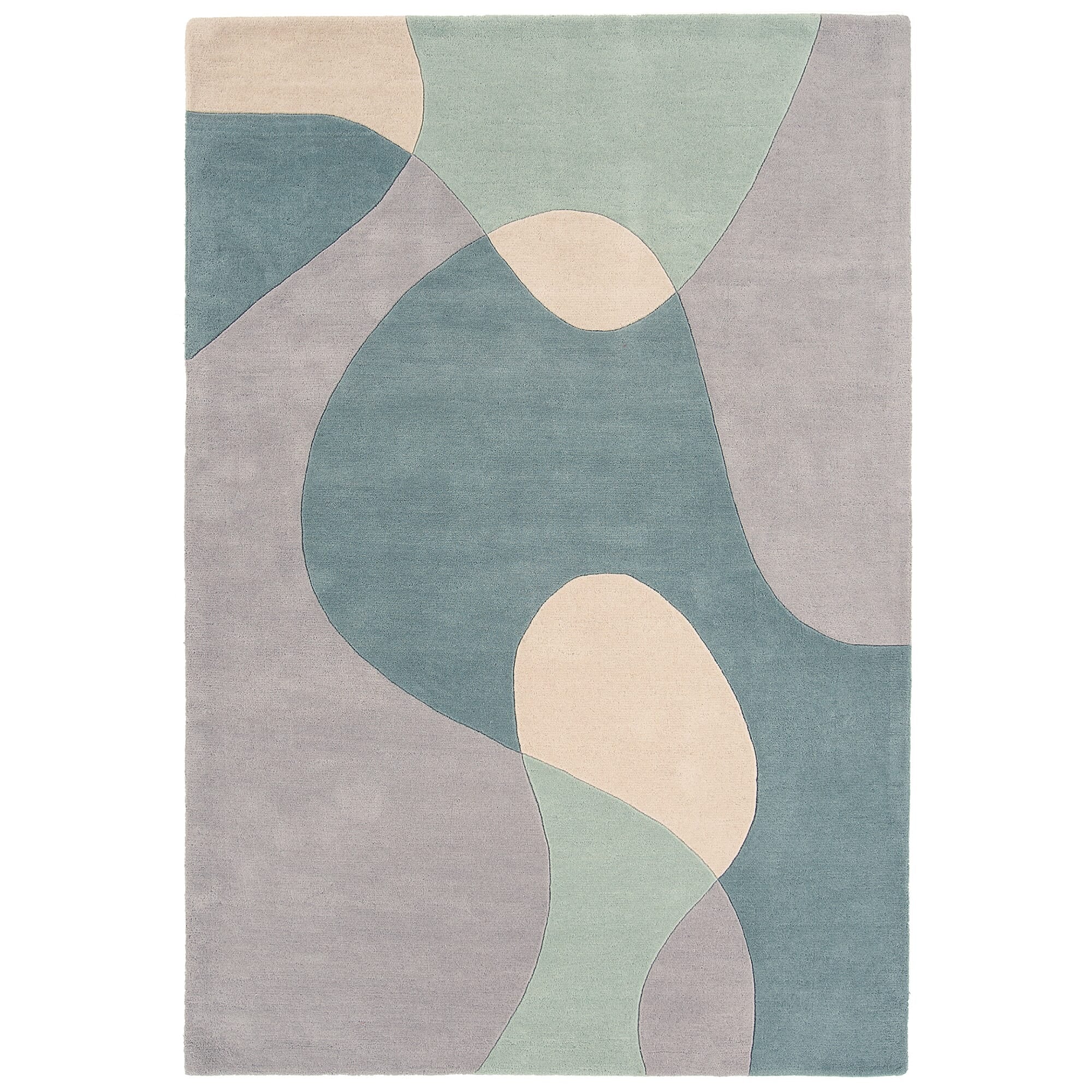 Matrix Arc Sky Hand Tufted Wool Rug MAX56