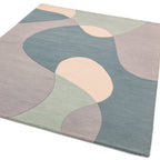 Matrix Arc Sky Hand Tufted Wool Rug MAX56