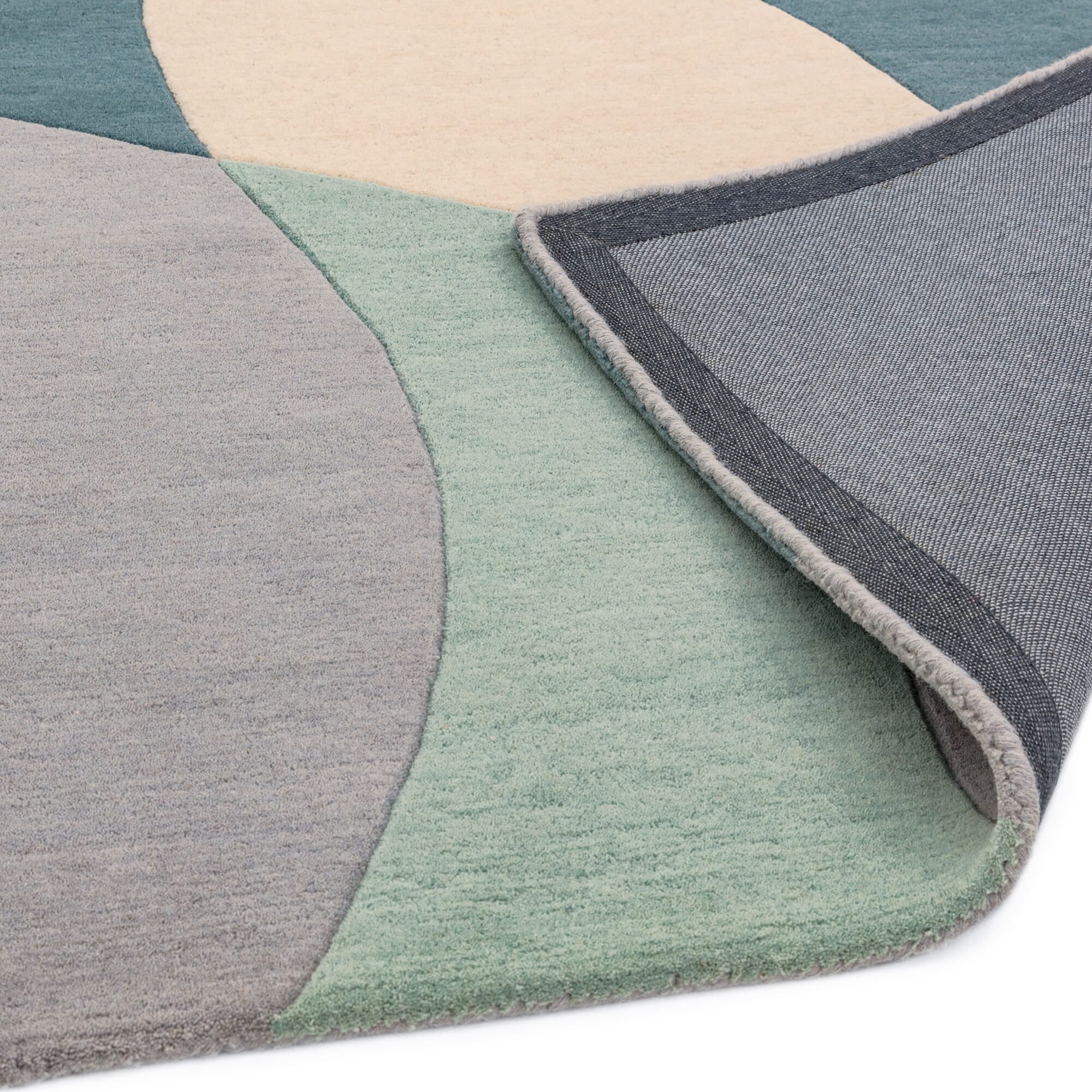 Matrix Arc Sky Hand Tufted Wool Rug MAX56