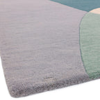 Matrix Arc Sky Hand Tufted Wool Rug MAX56