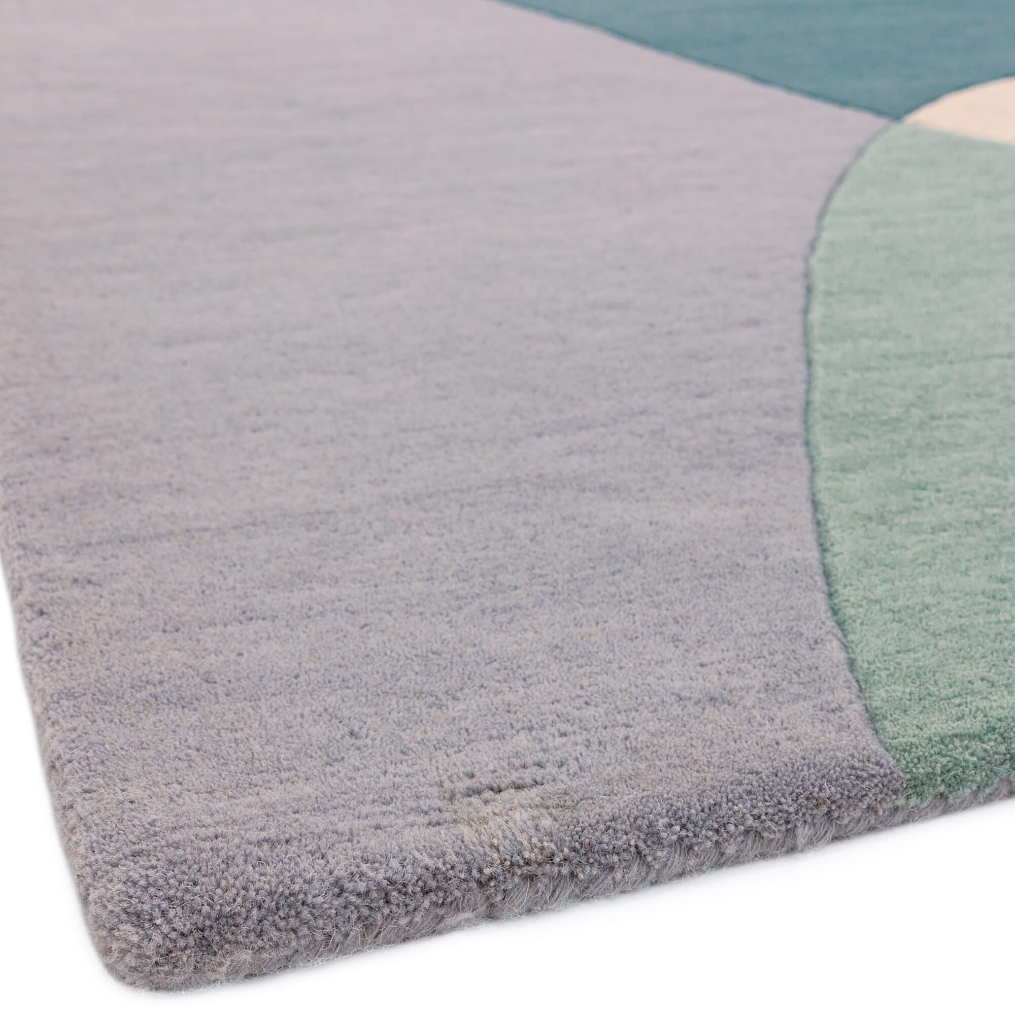Matrix Arc Sky Hand Tufted Wool Rug MAX56