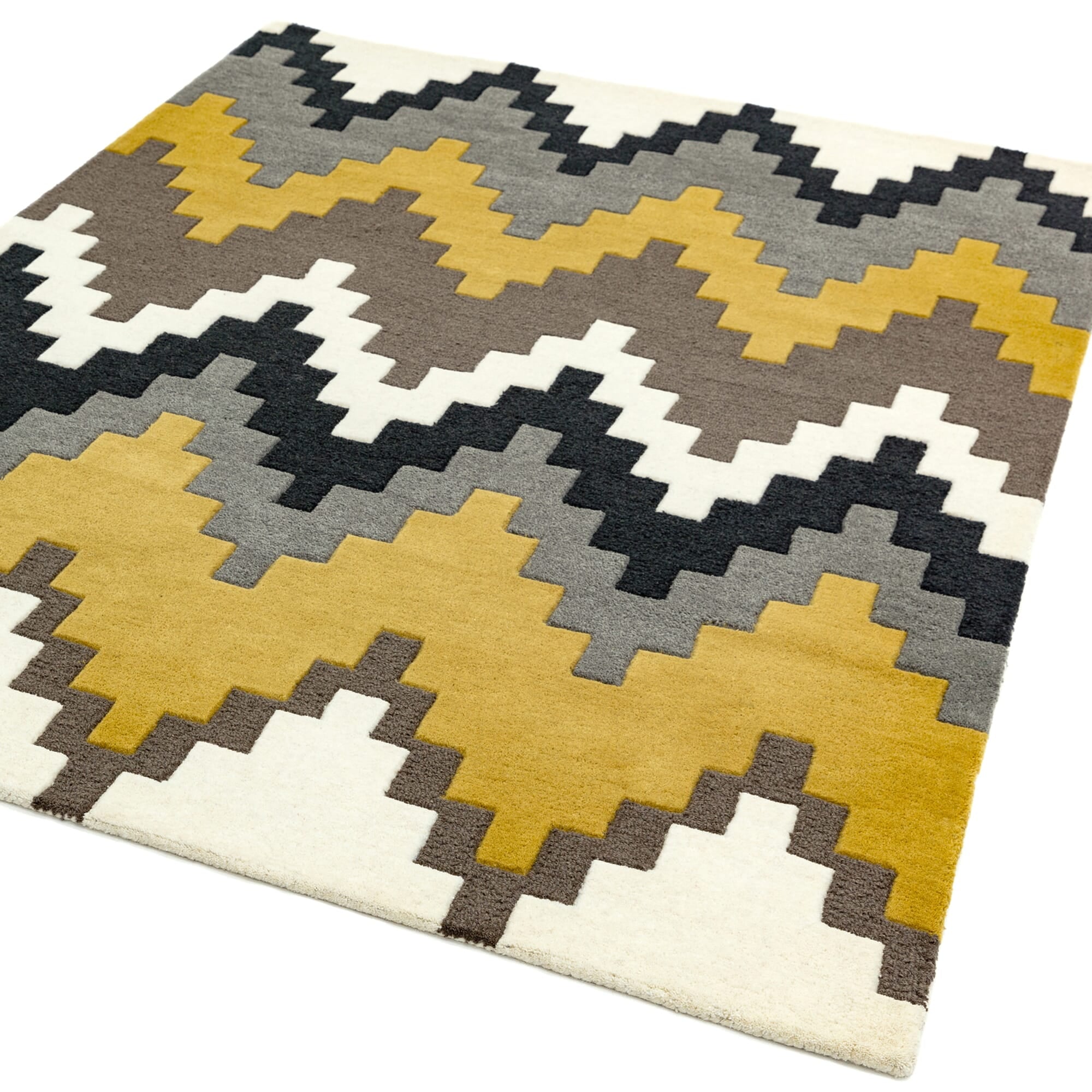 Matrix Cuzzo Mustard Hand Tufted Wool Rug MAX69