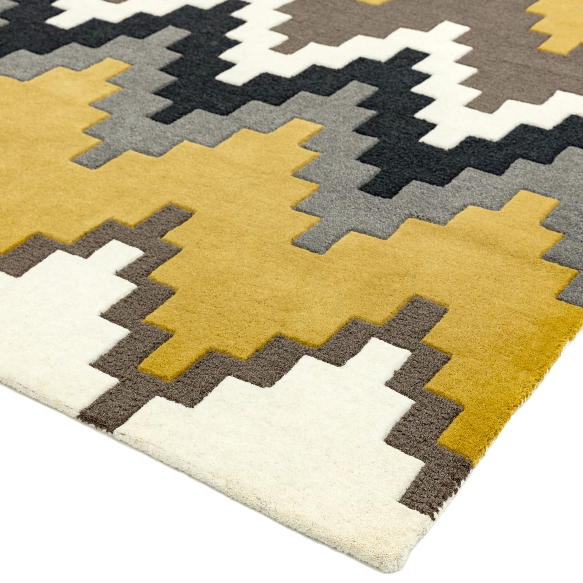 Matrix Cuzzo Mustard Hand Tufted Wool Rug MAX69