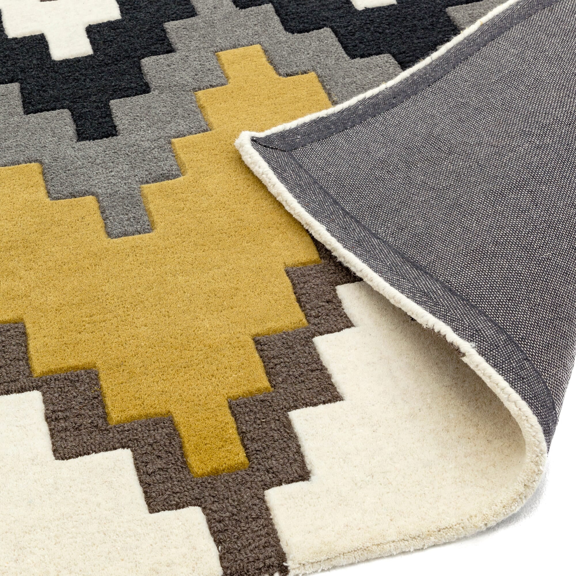 Matrix Cuzzo Mustard Hand Tufted Wool Rug MAX69