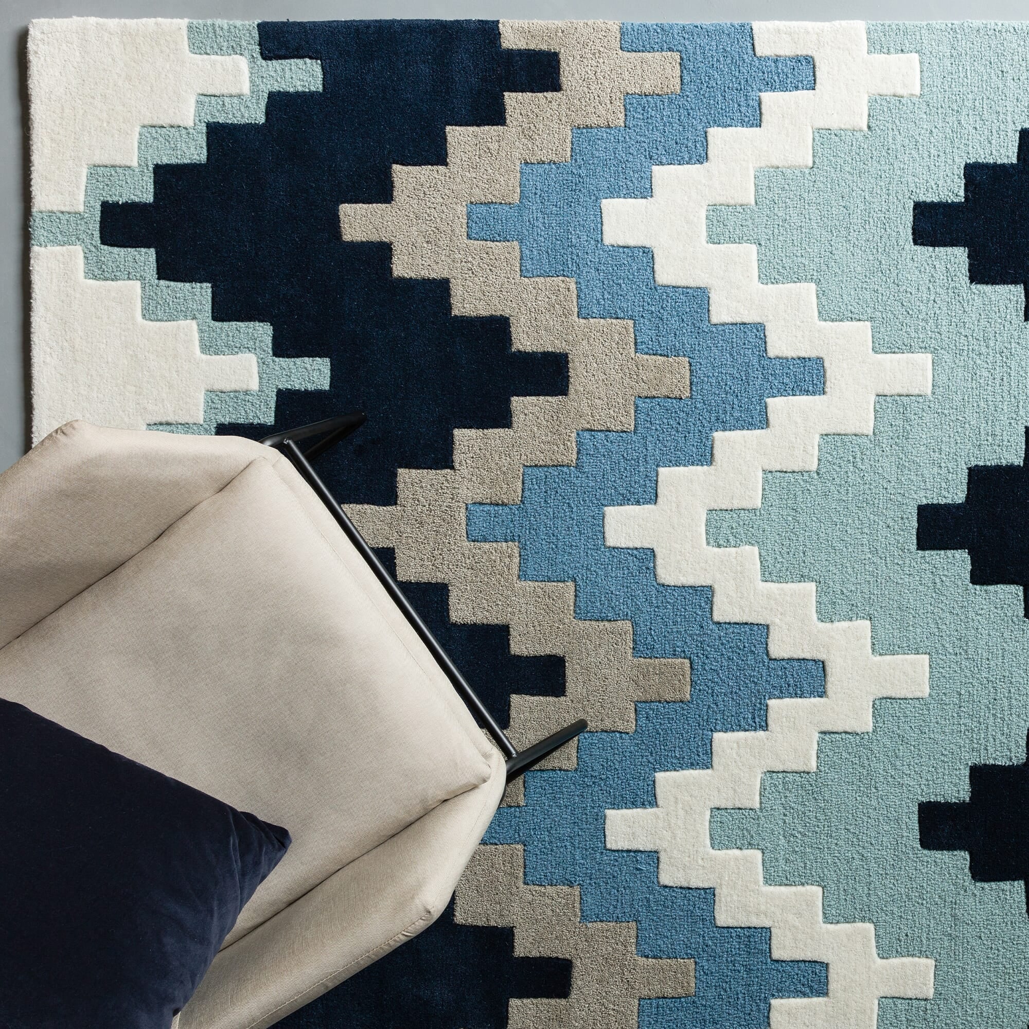 Alfombra Matrix MAX70 Cuzzo Blue