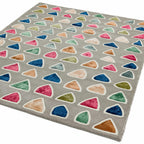 Alfombra de lana multicolor Matrix Trinity, hecha a mano MAX71