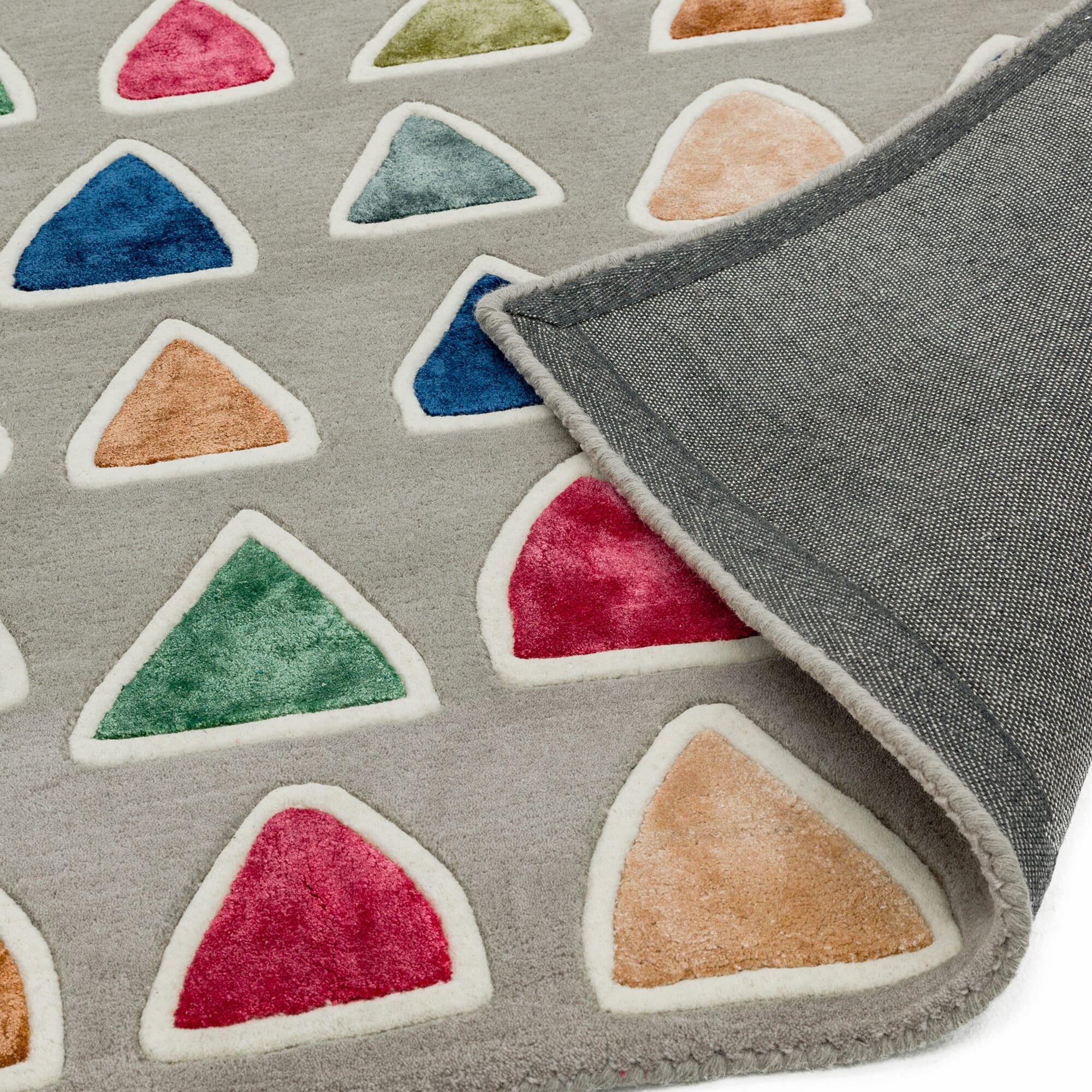 Alfombra de lana multicolor Matrix Trinity, hecha a mano MAX71