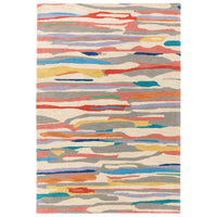 Alfombra de lana multicolor Matrix Ping, hecha a mano MAX72