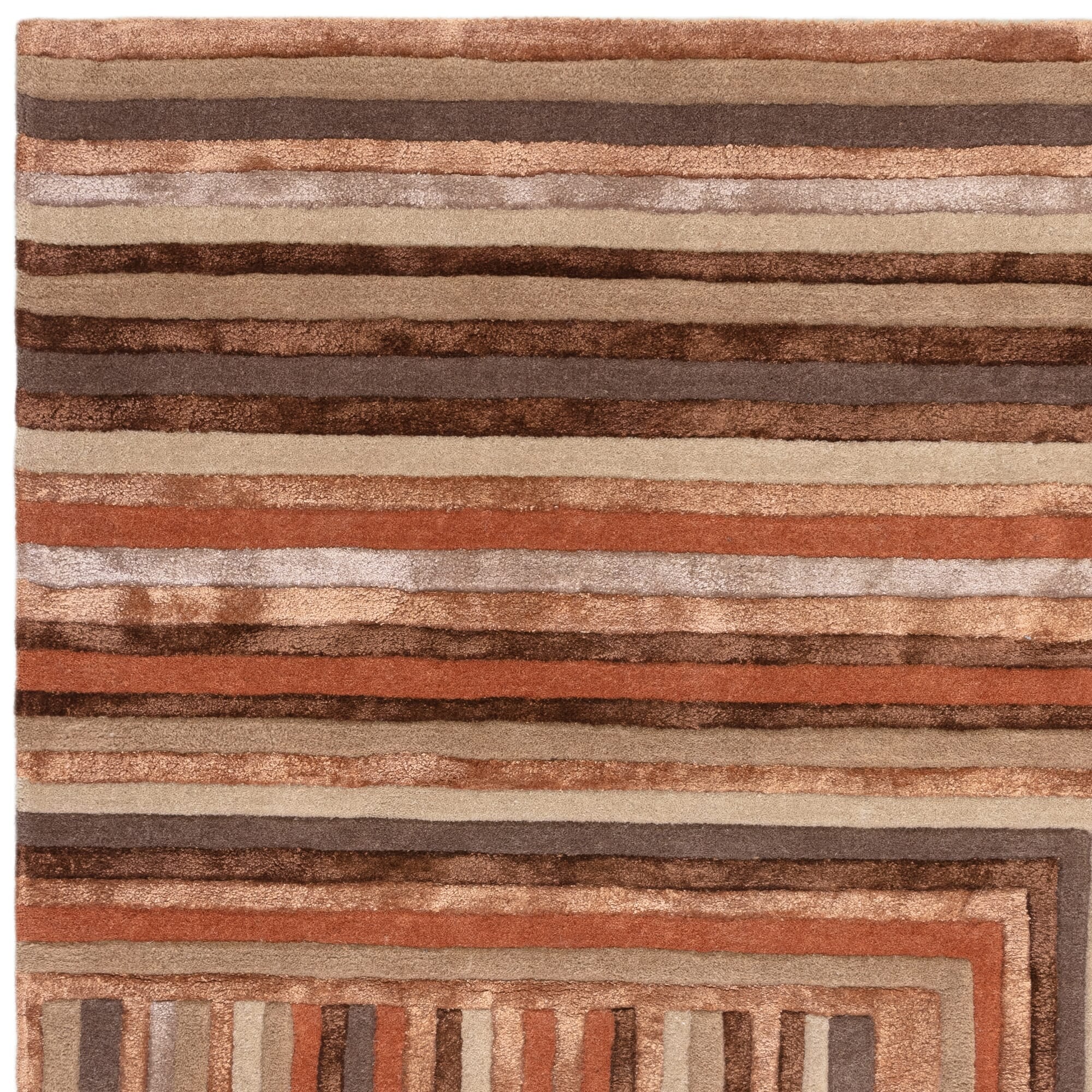 Matrix Network Terracotta Rug MAX80 - Asiatic Carpets - London
