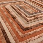 Alfombra Matrix Network Terracotta MAX80