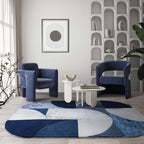 Alfombra Matrix Oval Indigo MAX74