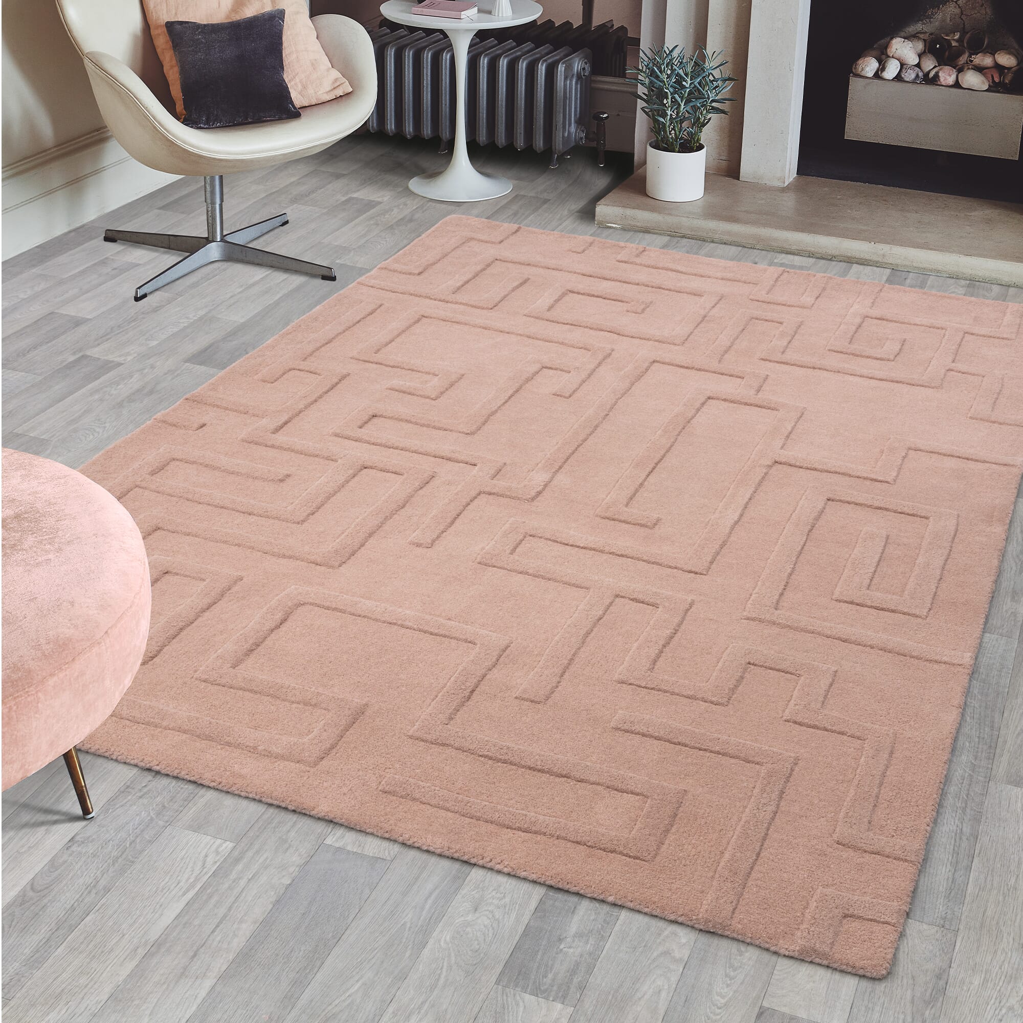 Maze Blush Rug