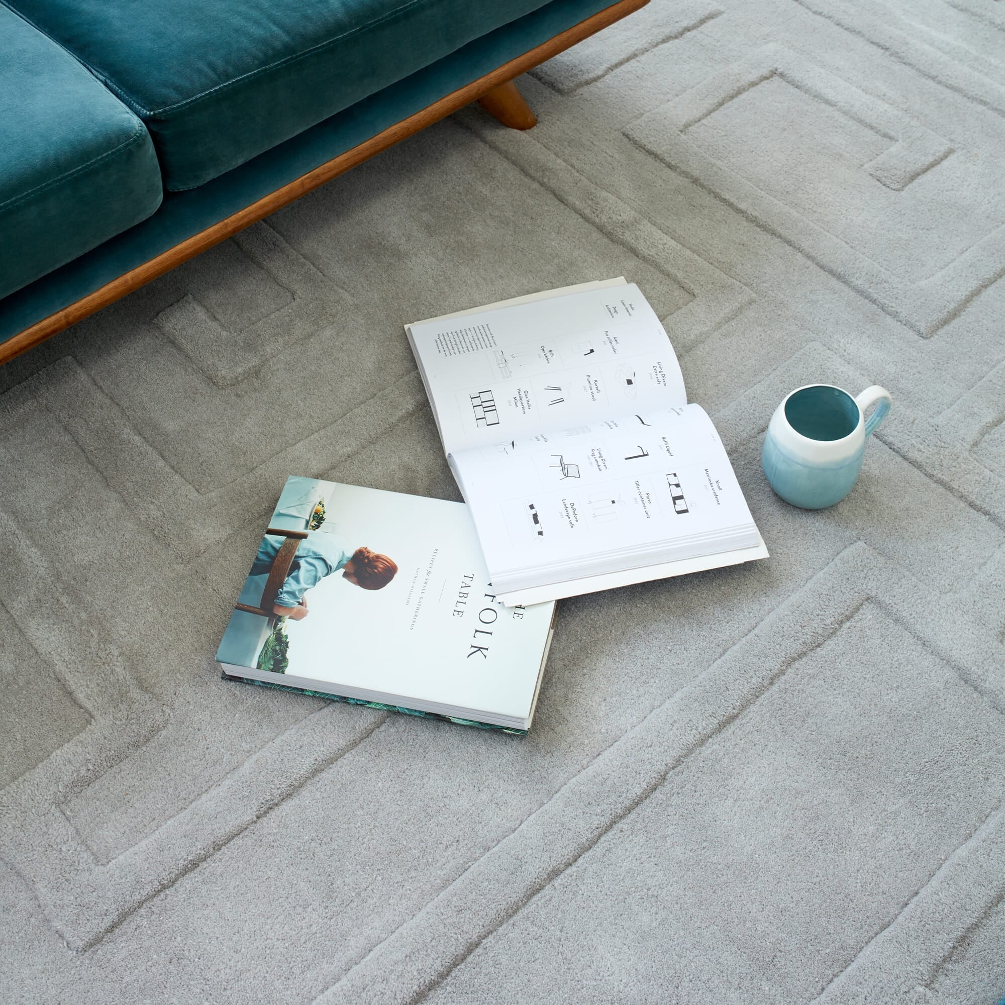 Alfombra Maze Plata