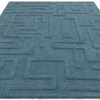 Alfombra Maze Verde Azulado
