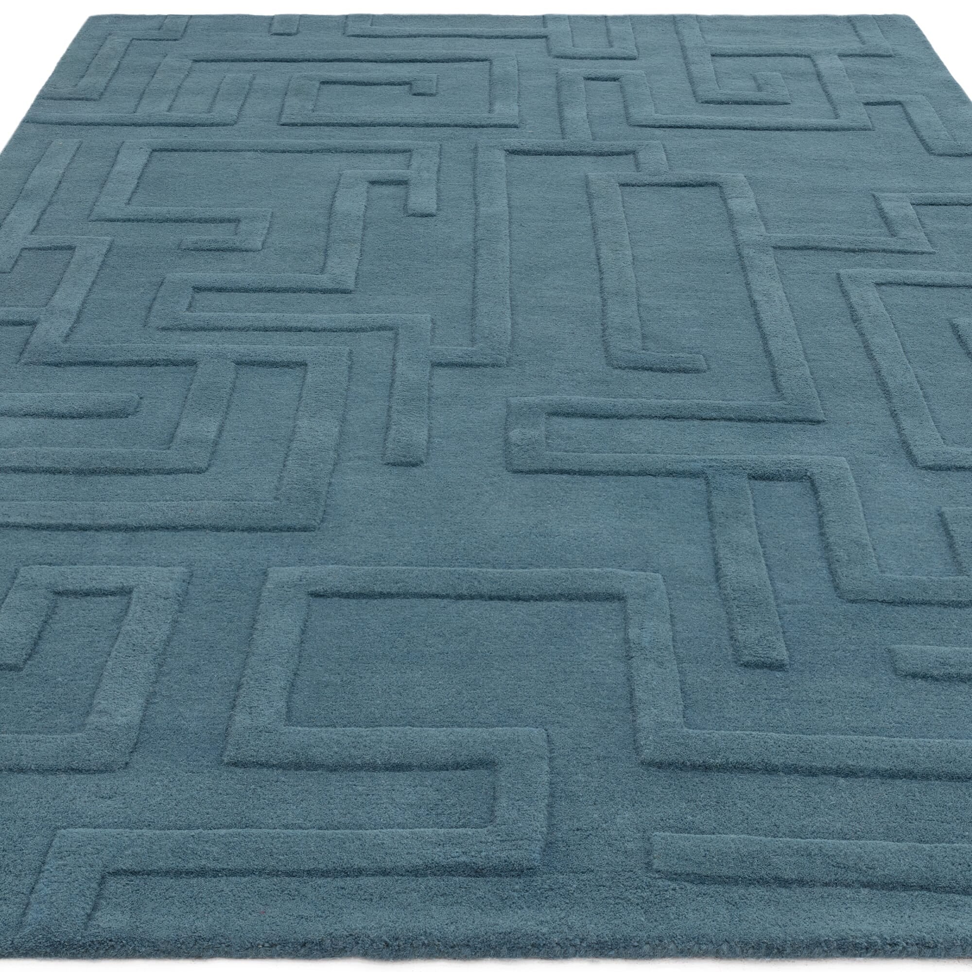 Alfombra Maze Verde Azulado