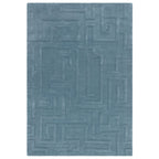 Alfombra Maze Verde Azulado
