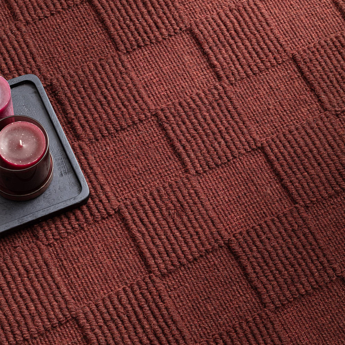 Mercer Burgundy Rug