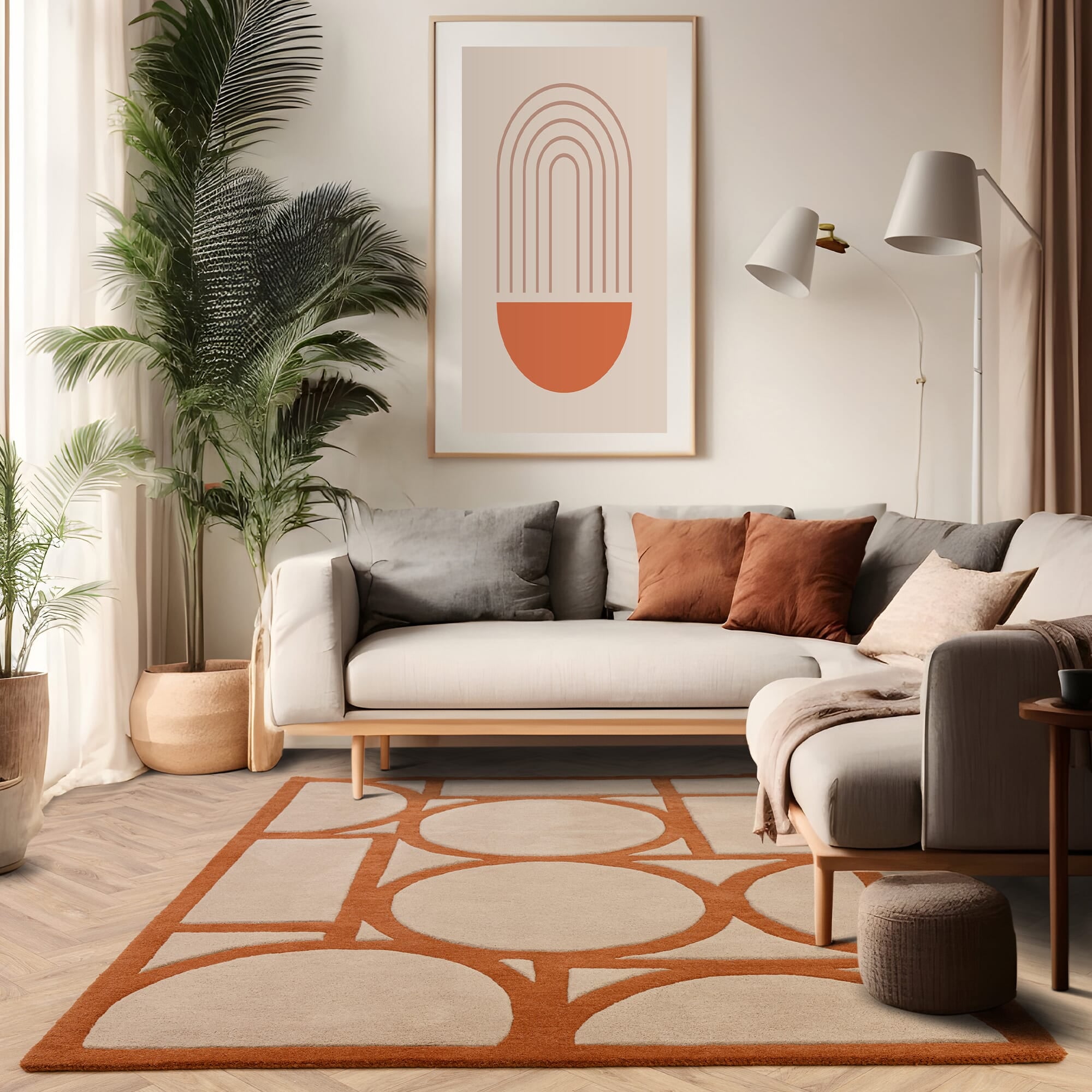 Metro Rust Rug