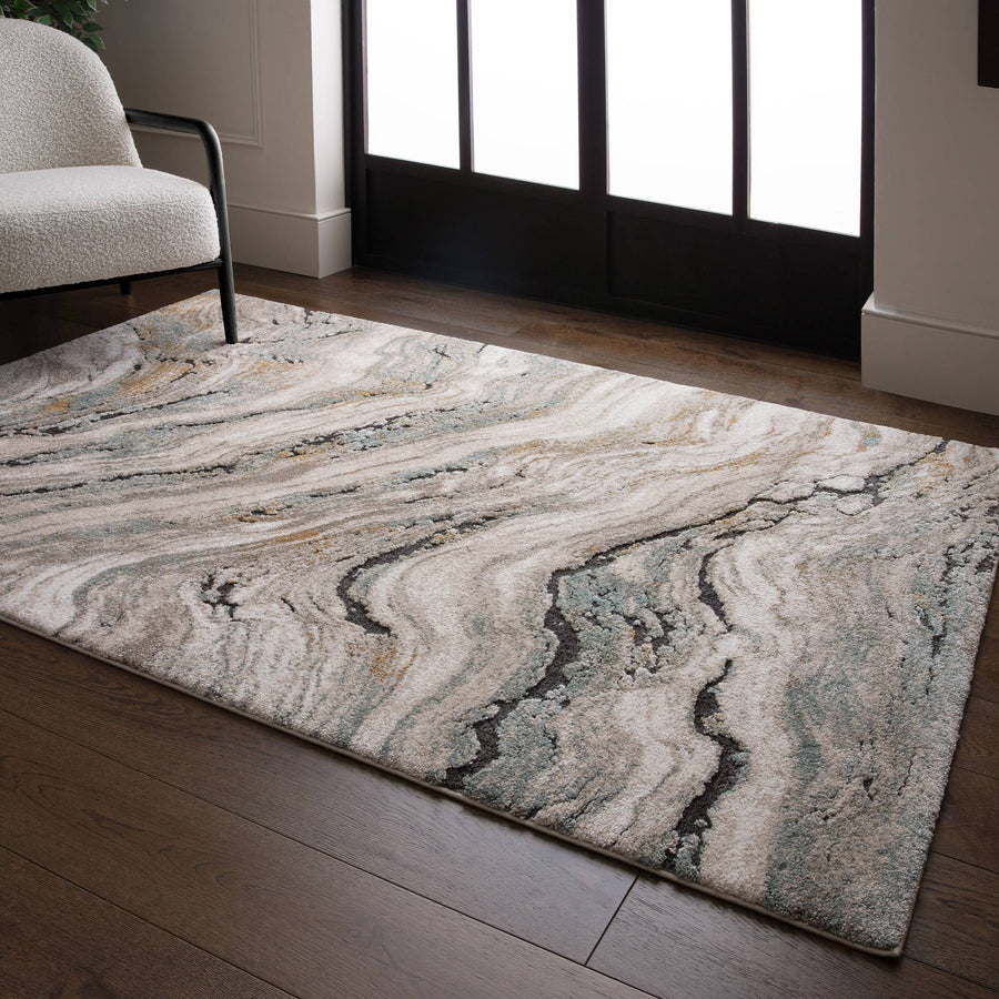 Mirage Wave Blue Rug